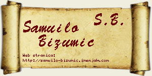 Samuilo Bizumić vizit kartica